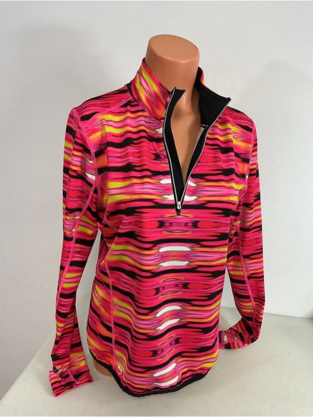 Ralph Lauren 1/4 Zip Athletic Mock Neck Pullover Womens Large
